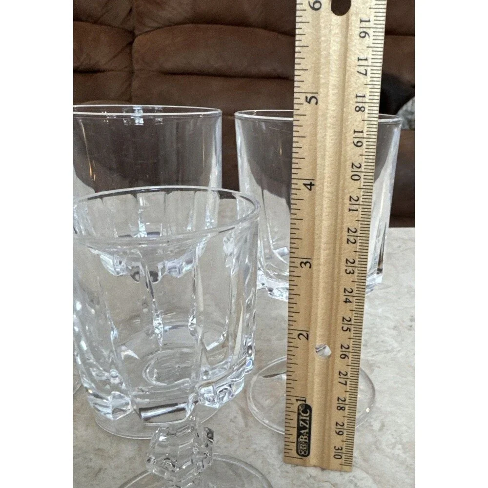 Set of 7 Cristal Italy Lifestyle Crystal Cordial/Sherry Glasses 4 3/4